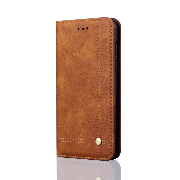 Auto-absorbed Crazy Horse Vintage Leather Phone Shell for Xiaomi Mi A1 / Mi 5X - Brown-1