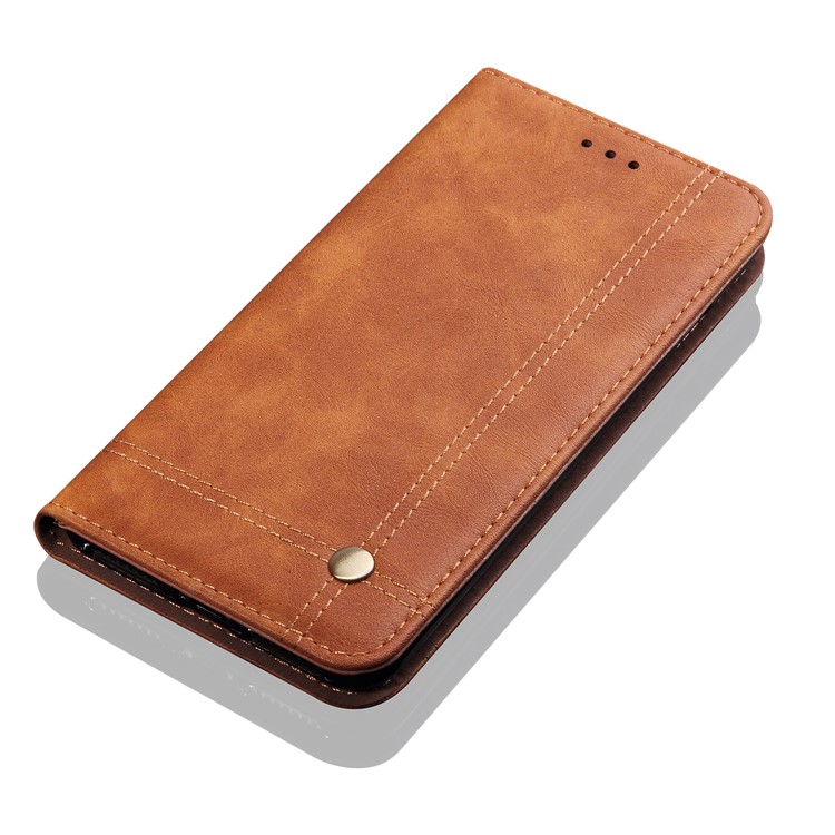 Auto-absorbed Crazy Horse Vintage Leather Phone Shell for Xiaomi Mi A1 / Mi 5X - Brown-7