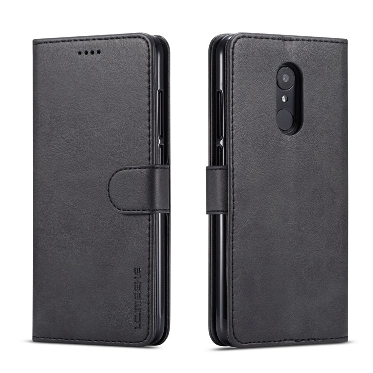 LC.IMEEKE Wallet Stand Leather Mobile Phone Cover for Xiaomi Redmi Note 5 / Redmi 5 Plus - Black-1