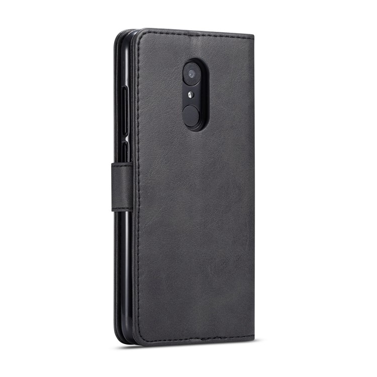 LC.IMEEKE Wallet Stand Leather Mobile Phone Cover for Xiaomi Redmi Note 5 / Redmi 5 Plus - Black-3
