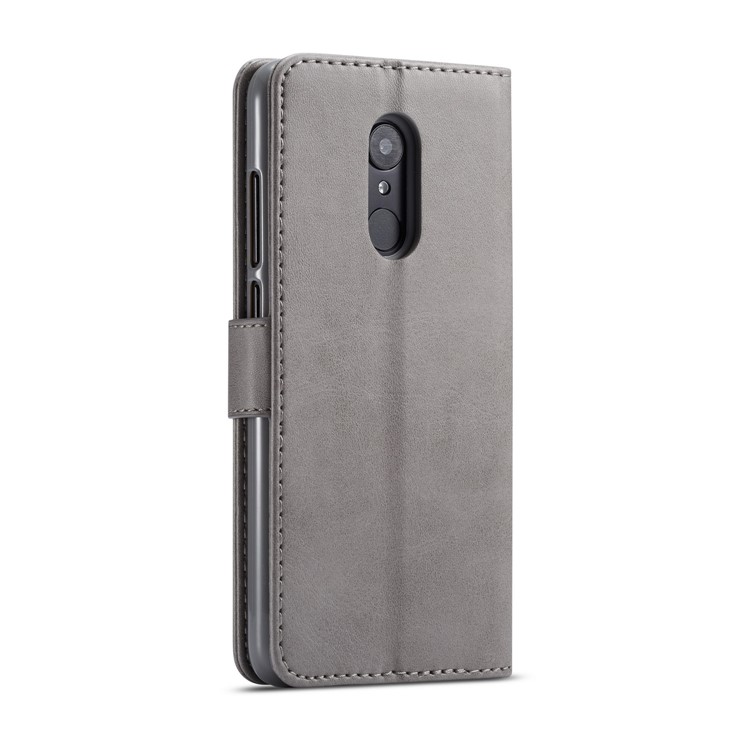 LC.IMEEKE Wallet Stand Leather Mobile Phone Shell for Xiaomi Redmi Note 5 / Redmi 5 Plus - Grey-3