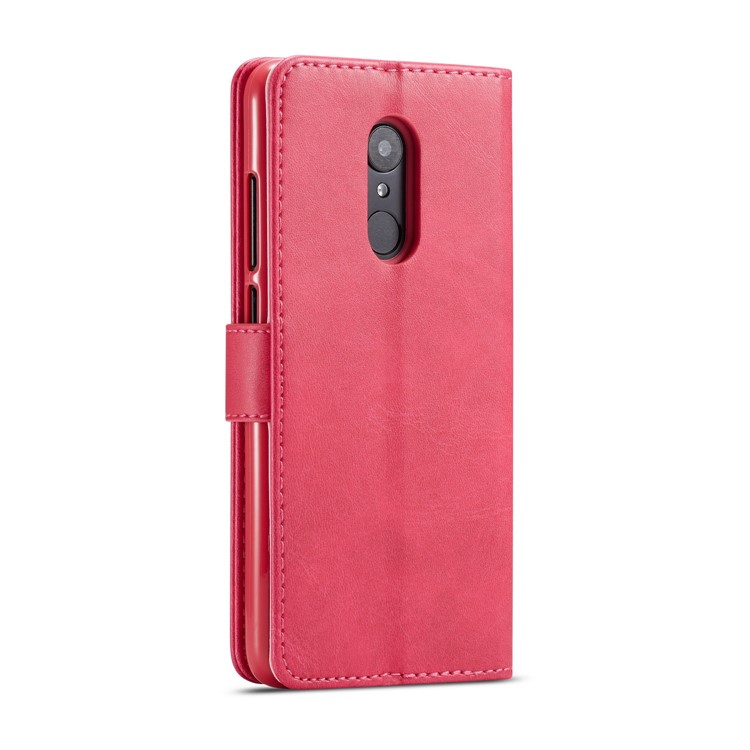 LC.IMEEKE Wallet Stand Leather Cell Phone Cover for Xiaomi Redmi Note 5 / Redmi 5 Plus - Red-3