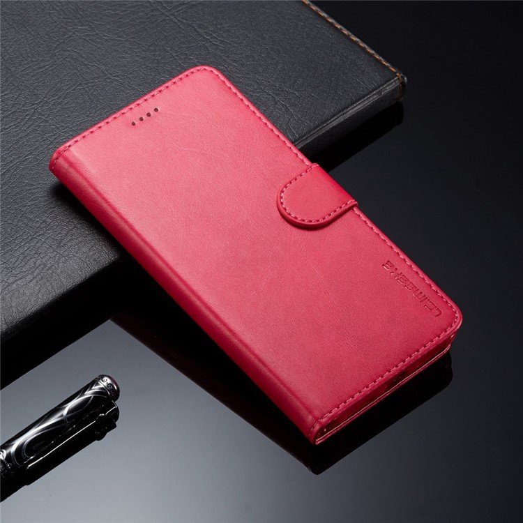 LC.IMEEKE Wallet Stand Leather Cell Phone Cover for Xiaomi Redmi Note 5 / Redmi 5 Plus - Red-4