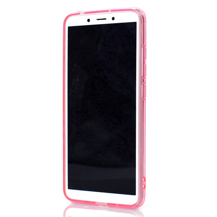 3D Diamond Grain Soft TPU Case Accessory for Xiaomi Redmi 6 (Dual Camera: 12MP+5MP) - Pink-4