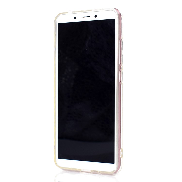 3D Diamond Grain Soft TPU Casing Accessory for Xiaomi Redmi 6 (Dual Camera: 12MP+5MP) - Transparent-4