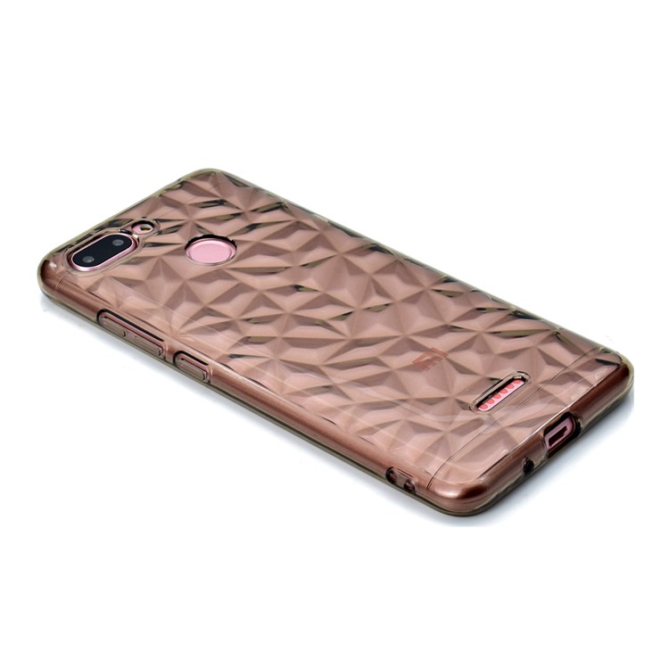copertura Rigida Per Telefono 3D In TPU Morbido Per Xiaomi Redmi 6 (doppia Fotocamera: 12MP + 5MP) - Grigio-6