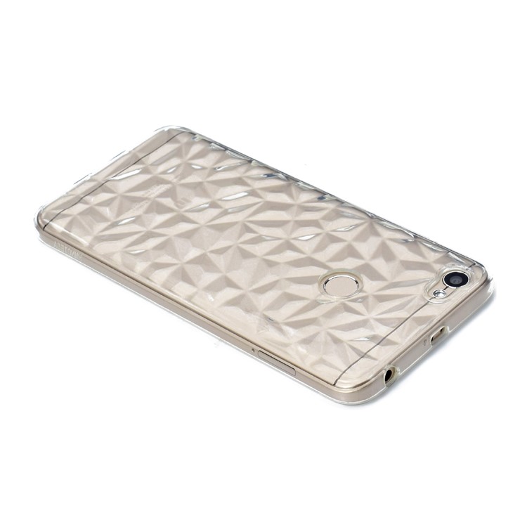 3D Diamond Grain Soft TPU Case Accessory for Xiaomi Redmi Note 5A Prime/Redmi Y1 (India) - Transparent-3