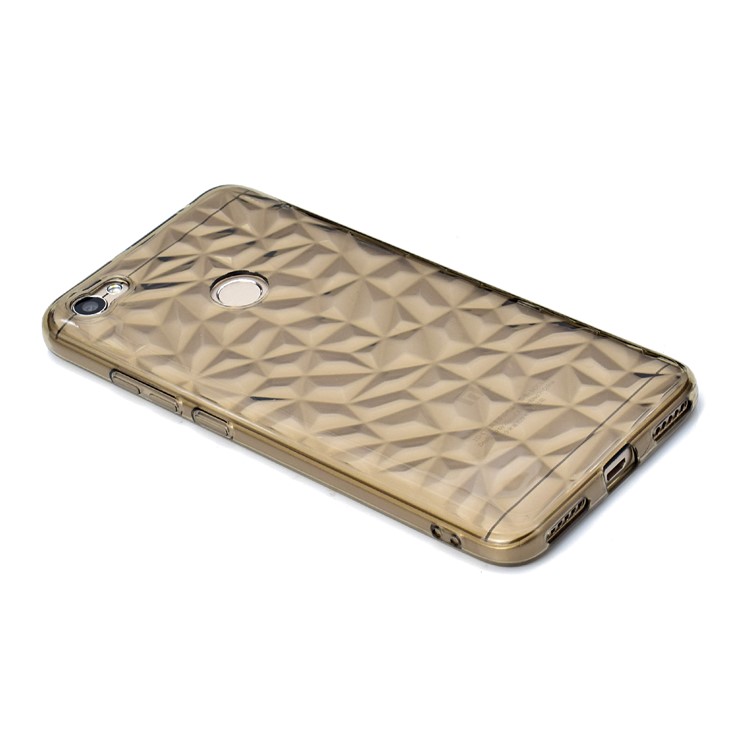 3D Diamond Grain Soft TPU Phone Shell for Xiaomi Redmi Note 5A Prime/Redmi Y1 (India) - Grey-2