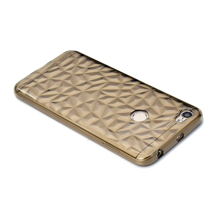 3D Diamond Grain Soft TPU Phone Shell for Xiaomi Redmi Note 5A Prime/Redmi Y1 (India) - Grey-3