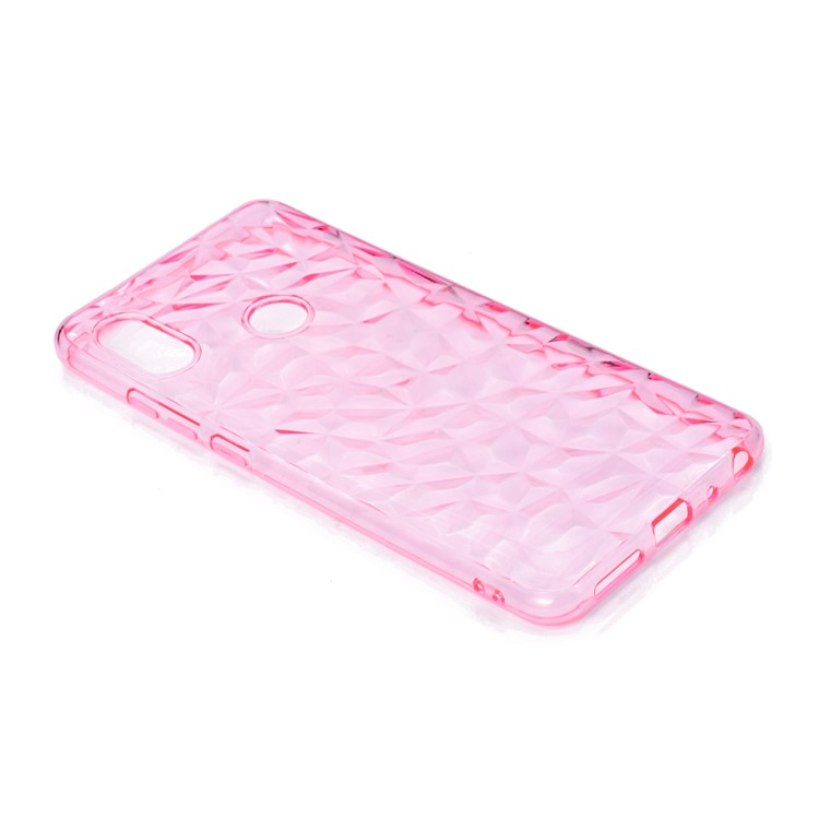 3D Diamant Korn Weichen TPU Abdeckung Für Xiaomi Redmi Note 5 Pro (Dual-Kamera) / Redmi Note 5 (China) - Rosa-2