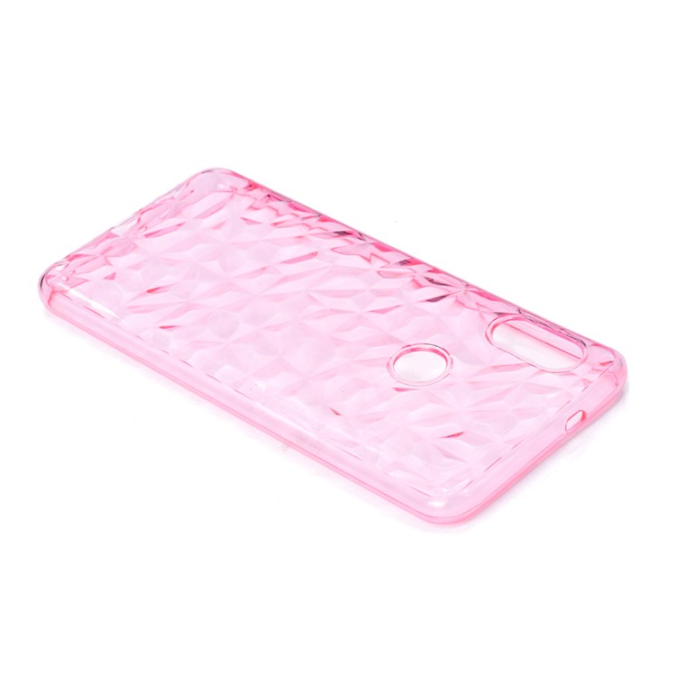 3D Diamant Korn Weichen TPU Abdeckung Für Xiaomi Redmi Note 5 Pro (Dual-Kamera) / Redmi Note 5 (China) - Rosa-3