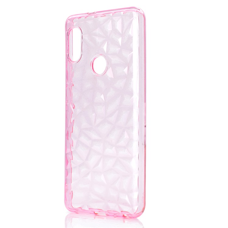 3D Diamant Korn Weichen TPU Abdeckung Für Xiaomi Redmi Note 5 Pro (Dual-Kamera) / Redmi Note 5 (China) - Rosa-6