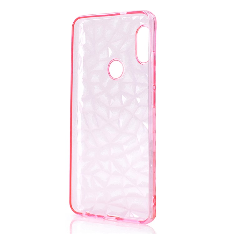3D Diamant Korn Weichen TPU Abdeckung Für Xiaomi Redmi Note 5 Pro (Dual-Kamera) / Redmi Note 5 (China) - Rosa-7