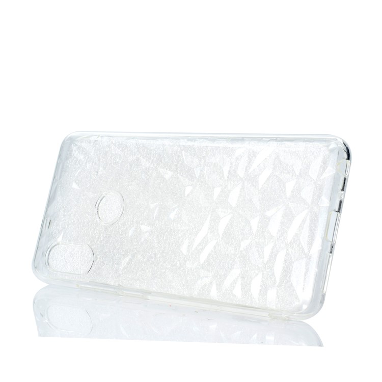 3D Diamond Grain Soft TPU Case for Xiaomi Redmi Note 5 Pro (Dual Camera) / Redmi Note 5 (China) - Transparent-7