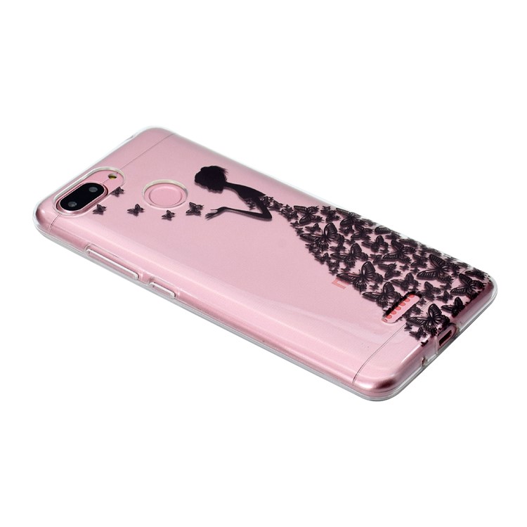 Pattern Printing Soft TPU Phone Shell for Xiaomi Redmi 6 (Dual Camera: 12MP+5MP) - Butterfly Girl-3