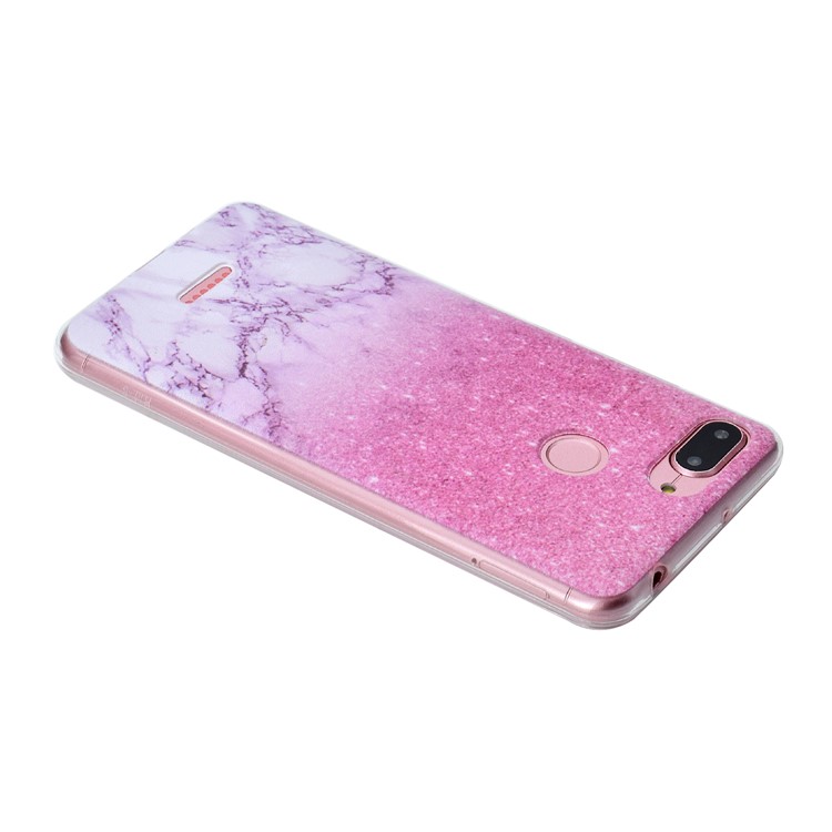 Pattern Printing Soft TPU Phone Cover for Xiaomi Redmi 6 (Dual Camera: 12MP+5MP) - Pink Marble-4