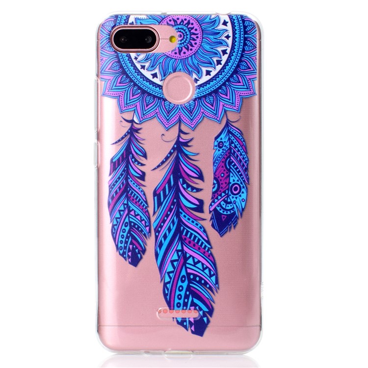 Pattern Printing TPU Cell Phone Case for Xiaomi Redmi 6 (Dual Camera: 12MP+5MP) - Dream Catcher-2
