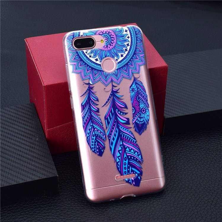 Pattern Printing TPU Cell Phone Case for Xiaomi Redmi 6 (Dual Camera: 12MP+5MP) - Dream Catcher-6
