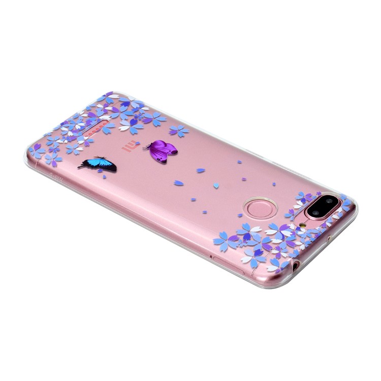 Pattern Printing TPU Cell Phone Shell for Xiaomi Redmi 6 (Dual Camera: 12MP+5MP) - Two Butterflies-4