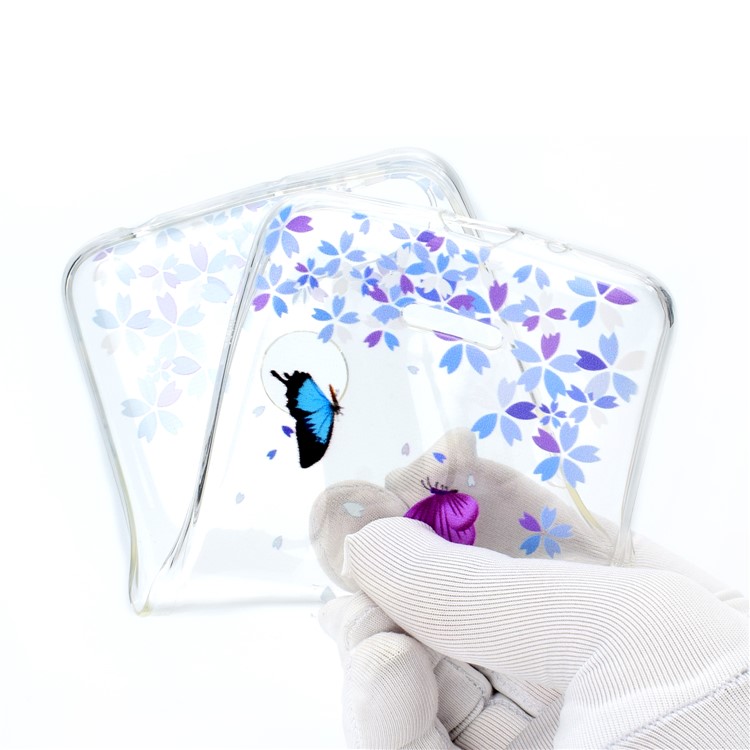 Pattern Printing TPU Cell Phone Shell for Xiaomi Redmi 6 (Dual Camera: 12MP+5MP) - Two Butterflies-5