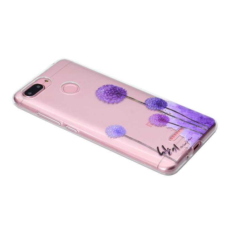 Pattern Printing Soft TPU Mobile Phone Case for Xiaomi Redmi 6 (Dual Camera: 12MP+5MP) - Dandelions-3