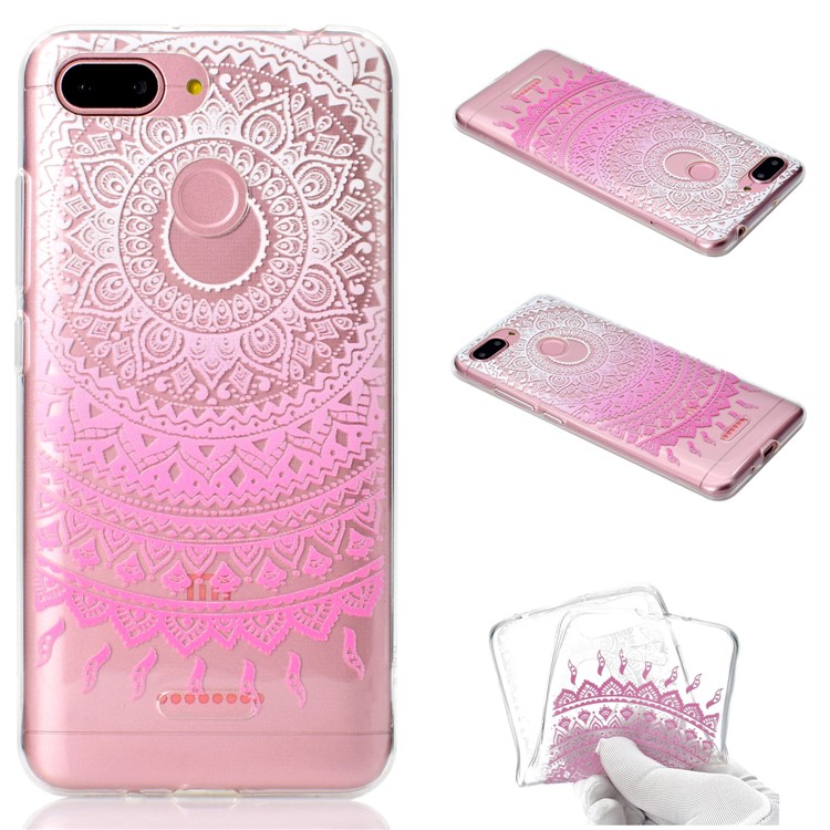 Pattern Printing Soft TPU Mobile Phone Shell for Xiaomi Redmi 6 (Dual Camera: 12MP+5MP) - Ethnic Style Pattern-1