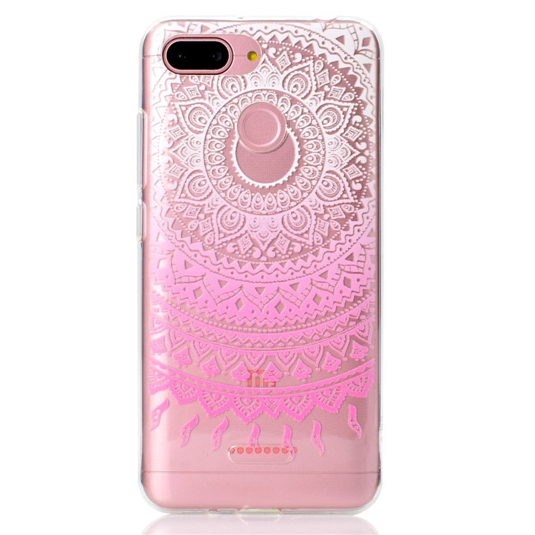 Pattern Printing Soft TPU Mobile Phone Shell for Xiaomi Redmi 6 (Dual Camera: 12MP+5MP) - Ethnic Style Pattern-2