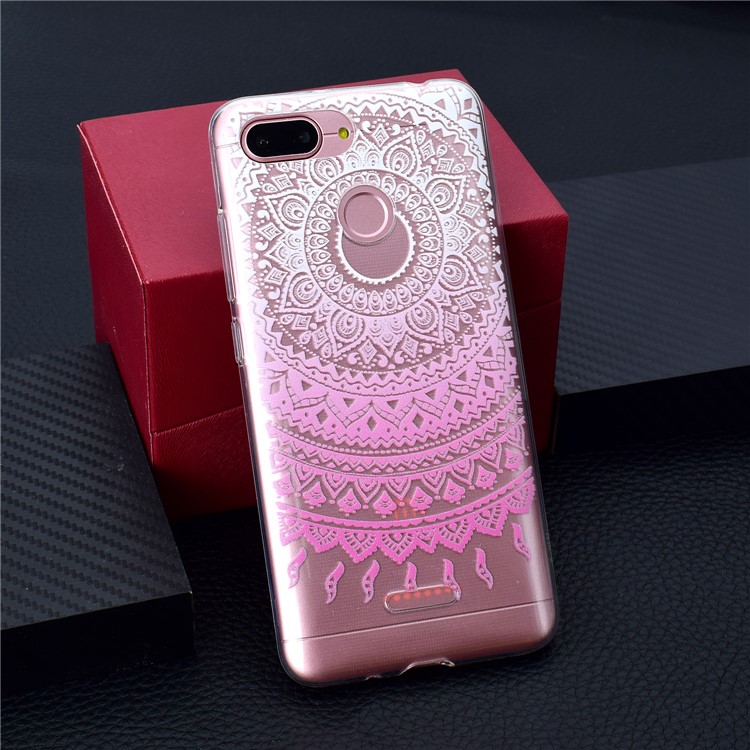 Pattern Printing Soft TPU Mobile Phone Shell for Xiaomi Redmi 6 (Dual Camera: 12MP+5MP) - Ethnic Style Pattern-6