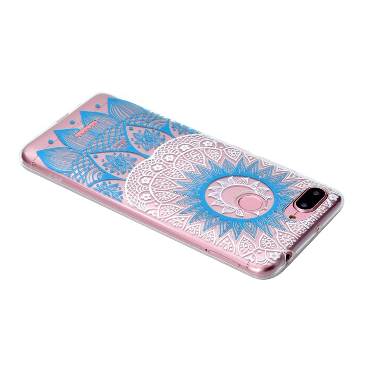 Pattern Printing Soft TPU Protection Case Cover Shell for Xiaomi Redmi 6 (Dual Camera: 12MP+5MP) - Blue Mandala-4