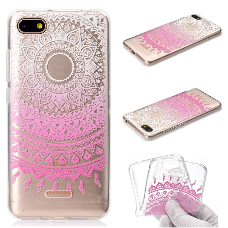 Pattern Printing Soft TPU Protection Case for Xiaomi Redmi 6A (Single 12MP Rear Camera) - Ethnic Style Pattern-1