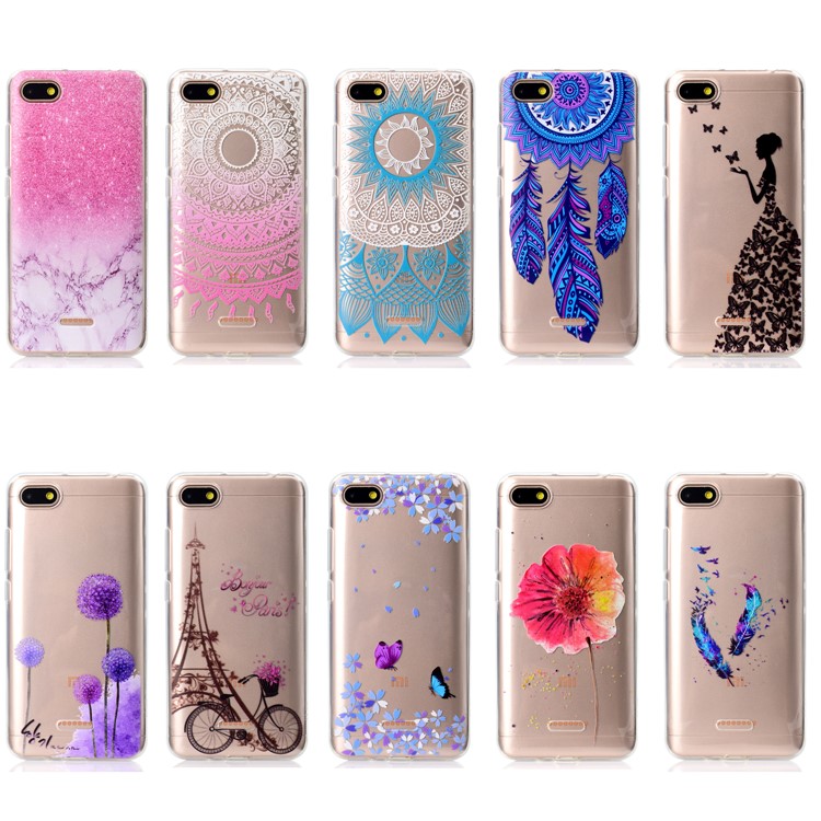 Pattern Printing Soft TPU Protection Case for Xiaomi Redmi 6A (Single 12MP Rear Camera) - Ethnic Style Pattern-7