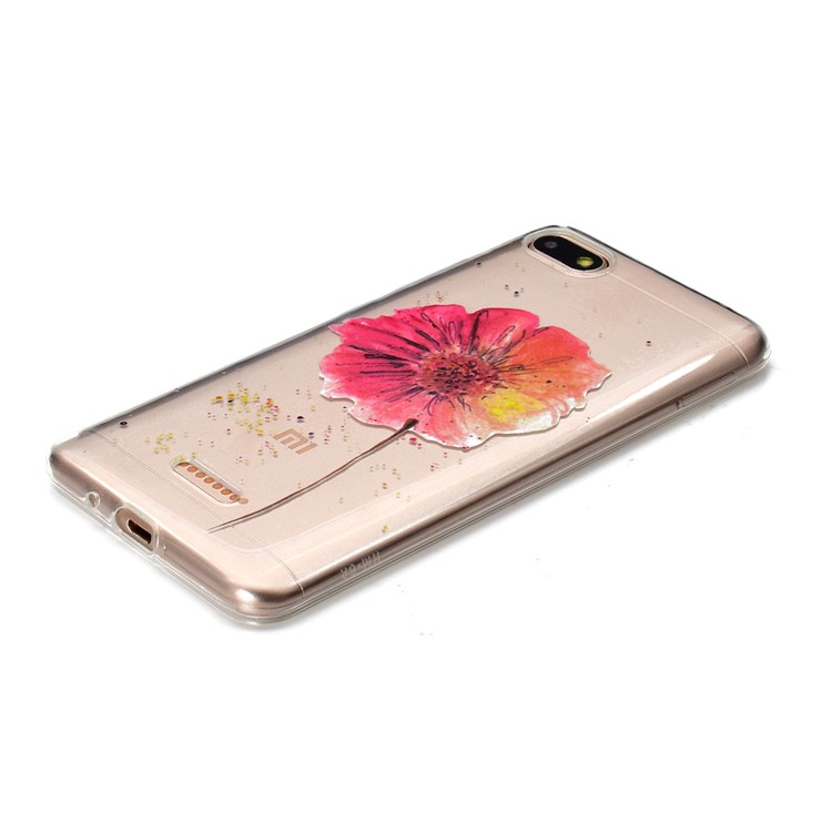 Pattern Printing Soft TPU Protective Cover for Xiaomi Redmi 6A (Single 12MP Rear Camera) - Flower-3