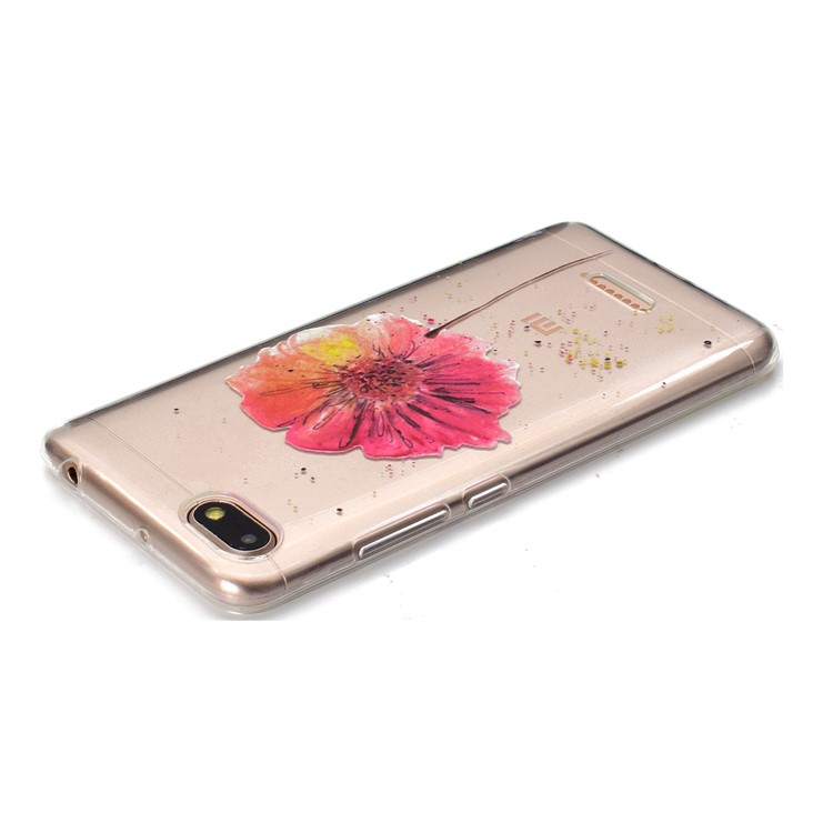 Pattern Printing Soft TPU Protective Cover for Xiaomi Redmi 6A (Single 12MP Rear Camera) - Flower-4