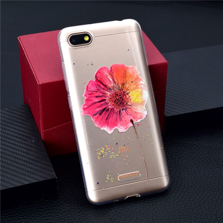 Pattern Printing Soft TPU Protective Cover for Xiaomi Redmi 6A (Single 12MP Rear Camera) - Flower-6