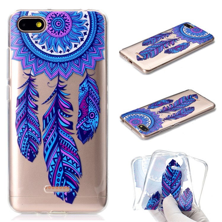 Pattern Printing Soft TPU Protector Shell for Xiaomi Redmi 6A (Single 12MP Rear Camera) - Dream Catcher-1