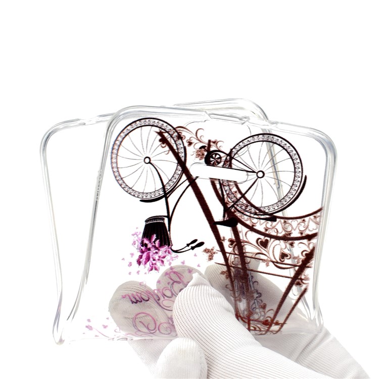 Pattern Printing TPU Back Case for Xiaomi Redmi 6A (Single 12MP Rear Camera) - Eiffel Tower and Bicycle-5
