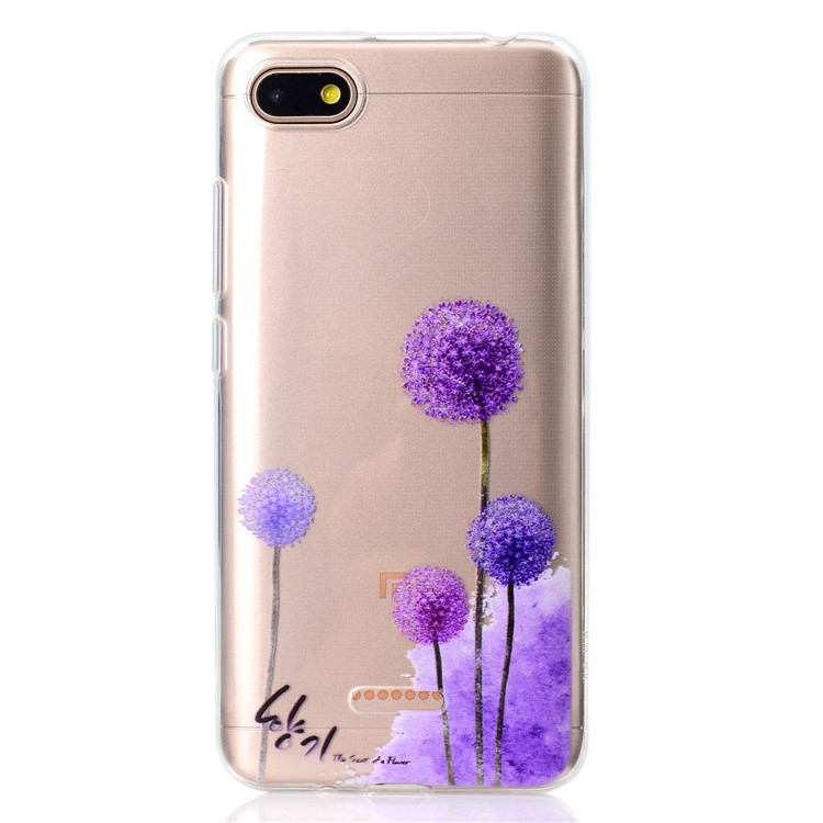 Pattern Printing TPU Back Shell for Xiaomi Redmi 6A (Single 12MP Rear Camera) - Dandelions-2