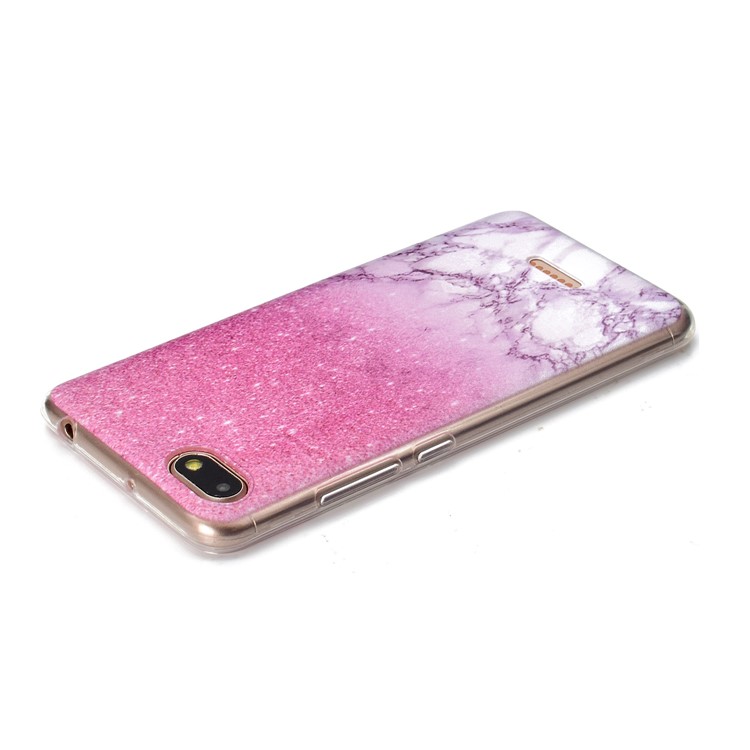 Pattern Printing Soft TPU Mobile Phone Shell for Xiaomi Redmi 6A (Single 12MP Rear Camera) - Pink Marble-4