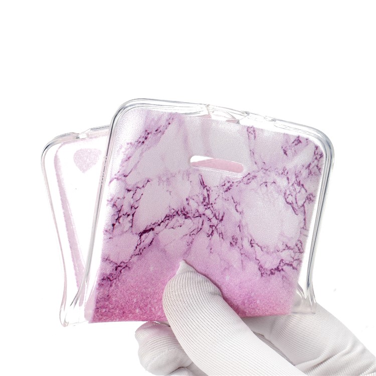 Pattern Printing Soft TPU Mobile Phone Shell for Xiaomi Redmi 6A (Single 12MP Rear Camera) - Pink Marble-5