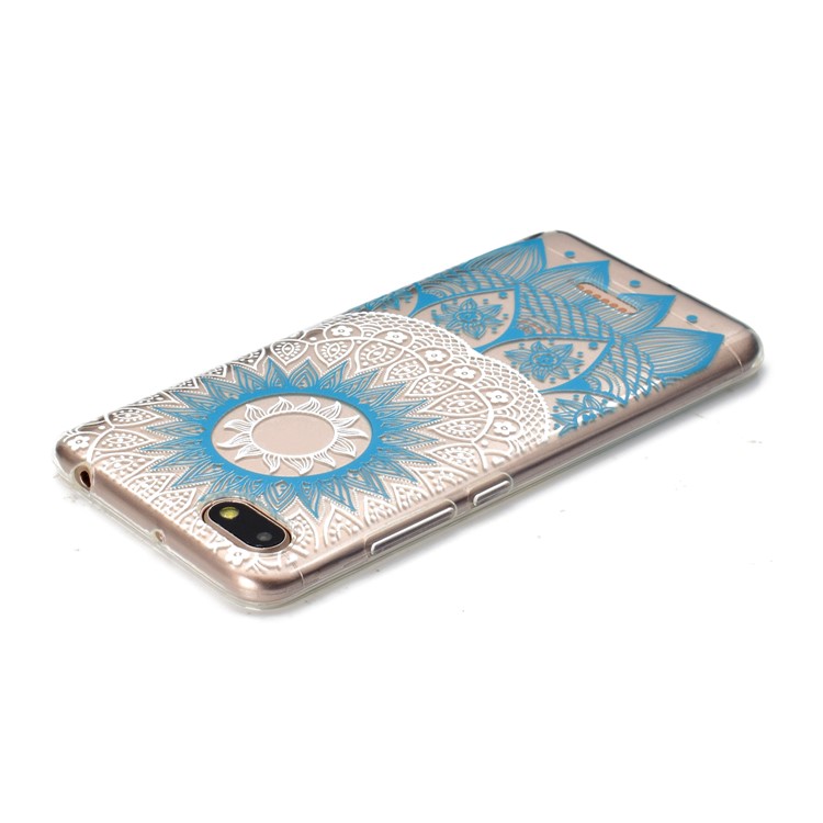 Pattern Printing Soft TPU Cover Shell for Xiaomi Redmi 6A (Single 12MP Rear Camera) - Blue Mandala-4