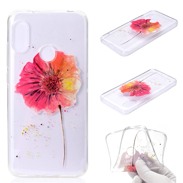 Pattern Printing TPU Cover for Xiaomi Mi A2 Lite / Redmi 6 Pro - Vivid Flower-2