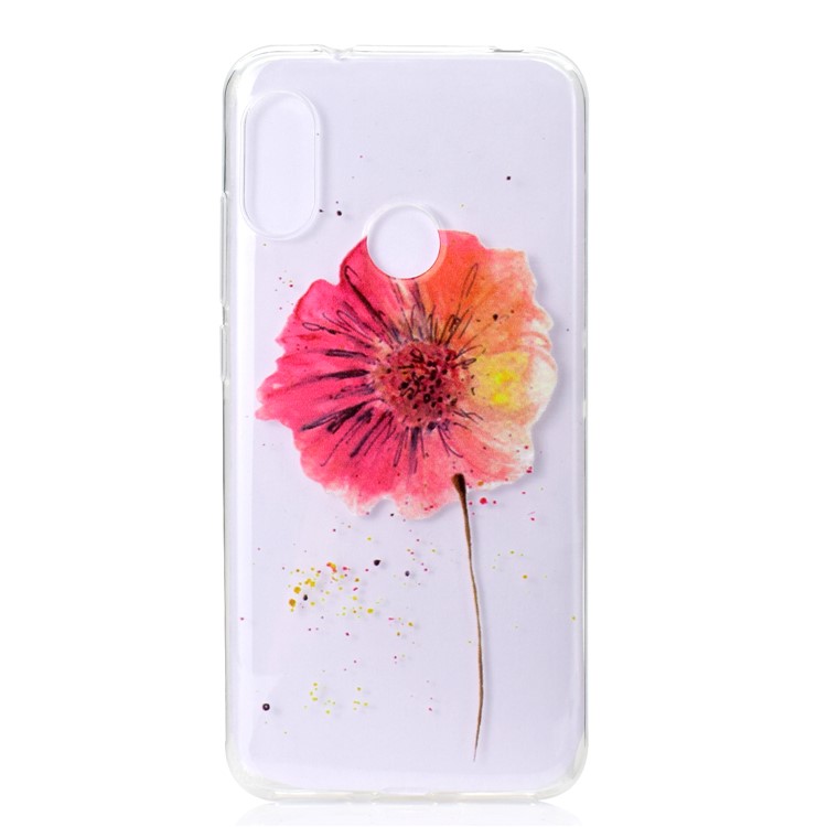Pattern Printing TPU Cover for Xiaomi Mi A2 Lite / Redmi 6 Pro - Vivid Flower-3