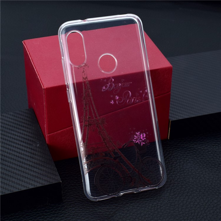 Pattern Printing TPU Soft Case for Xiaomi Mi A2 Lite / Redmi 6 Pro - Eiffel Tower-1