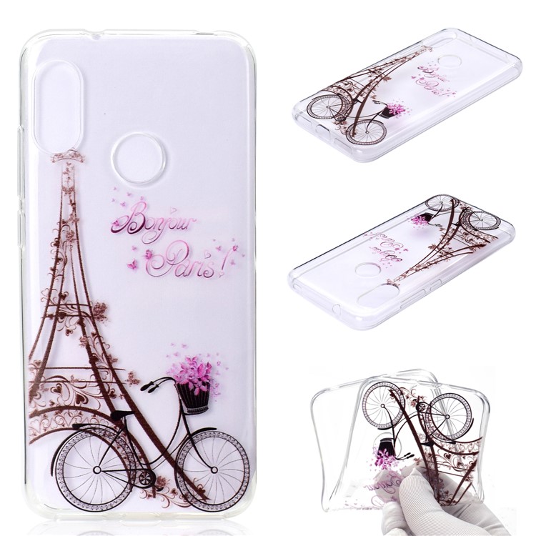 Pattern Printing TPU Soft Case for Xiaomi Mi A2 Lite / Redmi 6 Pro - Eiffel Tower-2