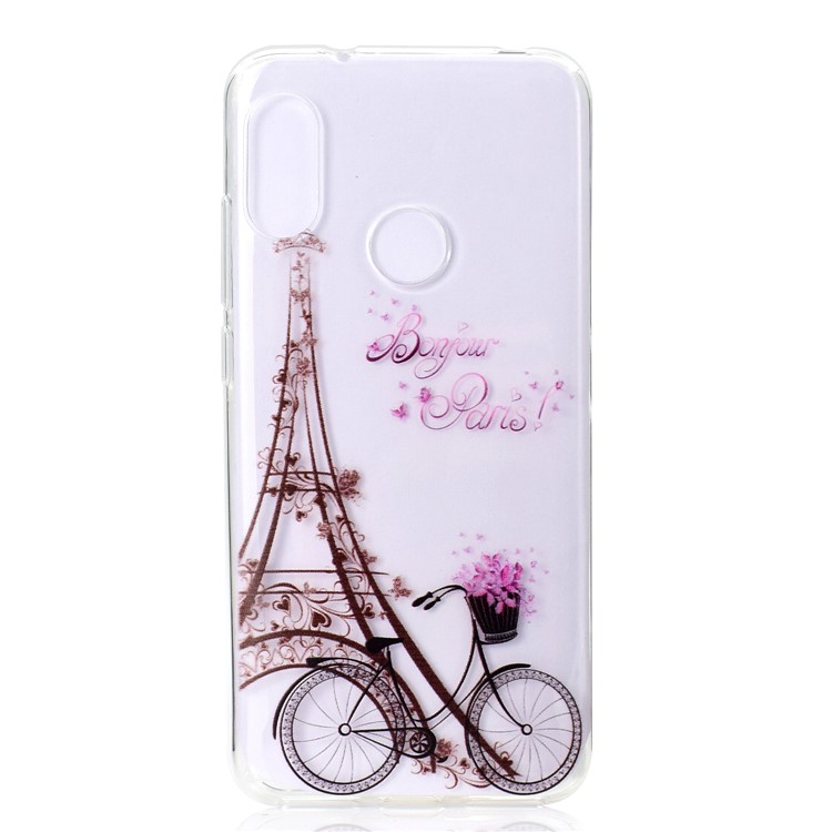Pattern Printing TPU Soft Case for Xiaomi Mi A2 Lite / Redmi 6 Pro - Eiffel Tower-3
