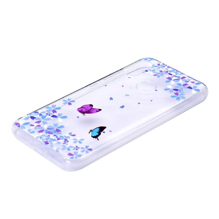 Pattern Printing TPU Flexible Case for Xiaomi Mi A2 Lite / Redmi 6 Pro - Butterfly and Flowers-4