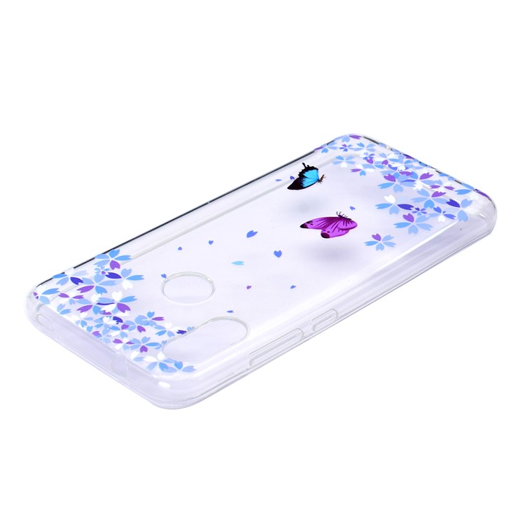 Pattern Printing TPU Flexible Case for Xiaomi Mi A2 Lite / Redmi 6 Pro - Butterfly and Flowers-5