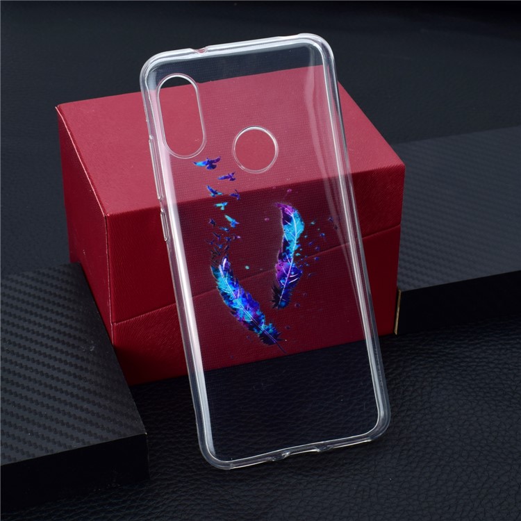 Pattern Printing TPU Protection Case for Xiaomi Mi A2 Lite / Redmi 6 Pro - Colorized Quill Pen-1