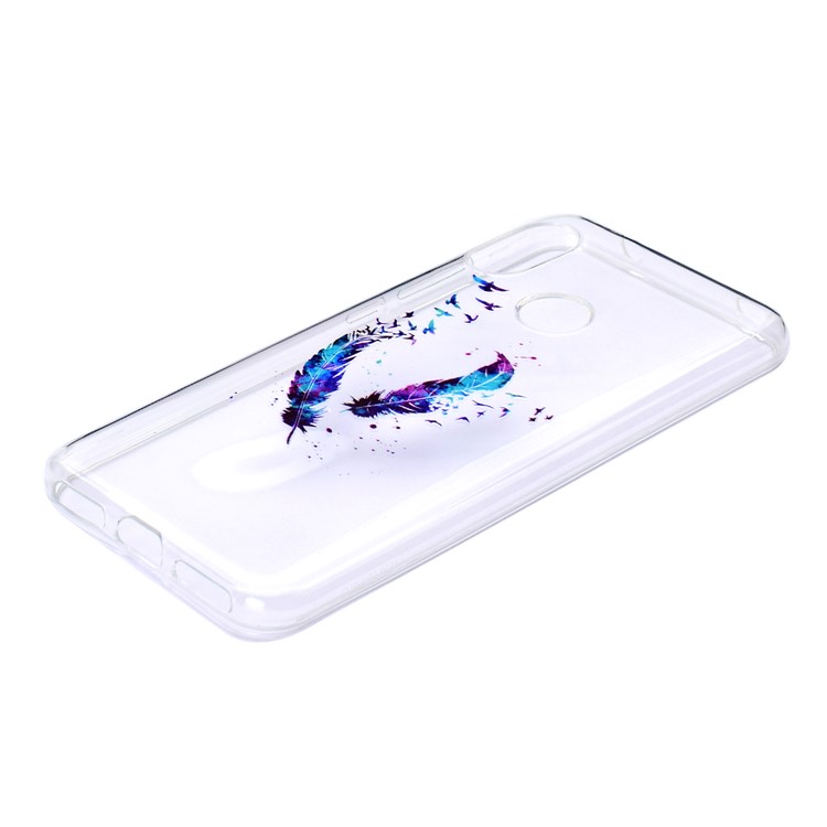Pattern Printing TPU Protection Case for Xiaomi Mi A2 Lite / Redmi 6 Pro - Colorized Quill Pen-4