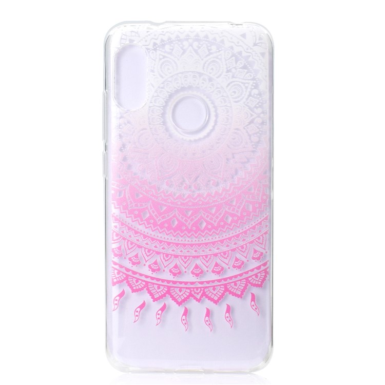 Pattern Printing TPU Cover Shell for Xiaomi Mi A2 Lite / Redmi 6 Pro - Pink Flower-3